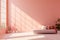 Minimalist Pink Interior with Daylight