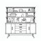 Minimalist Retro Hutch Coloring Page For Creative Enthusiasts