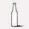 Minimalist Scottish Ale Beer Bottle Illustration