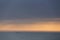 Minimalist seascape at sunset