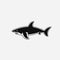 Minimalist Shark Vector Icon For Algeapunk And Wetcore Designs