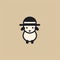 Minimalist Sheep Hat Logo: Cute And Sympathic Design
