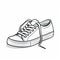 Minimalist Shoe Illustration With Strong Lines And Clean Design