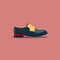 Minimalist Shoe Illustration On White Background