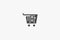Minimalist shopping basket logo