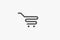 Minimalist shopping chart basket logo or icon