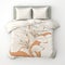 Minimalist Style Comforters With Textural Prints And Line Drawings