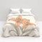 Minimalist Style Comforters With Textural Prints And Line Drawings Inspired By Lilies