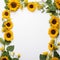 Minimalist Sunflower Border Framed Elegance