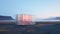 Minimalist Sustainable Architecture In Westfjords With Soft Colored Installations