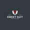 Minimalist sweet suit logo design