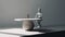 Minimalist Table Sculpture Figurine In Daz3d Style