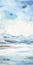 Minimalist Tundra Art: A Serene 8k Uhd Watercolor Experience