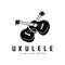 Minimalist Ukulele Music Logo Design, Ukulele Guitar Vector. Ukelele Logo Design