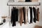 minimalist wardrobe with mix of timeless and modern pieces