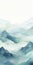 Minimalist Watercolor Mountain Artwork In 8k Resolution