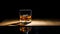 Minimalist Whiskey Table: Naturalistic Shadows And Lively Tableaus