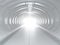 Minimalist White Futuristic Tunnel: Clean, Photorealistic, Depth, Fade, Sleek Design