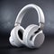 Minimalist White Headphones With Industrial Design - If Award Winner