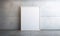 minimalist white house interior with large, plain white wall frames, ai generative