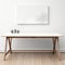 Minimalist White Table Mockup: Hyperealistic 8k Uhd Image