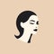 Minimalist Woman Portrait Illustration With Clever Use Of Negative Space