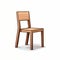 Minimalist Wooden Chair Illustration - High Detail Architectural Cartooning