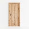 Minimalist Wooden Door with Scandinavian Design. Generative ai