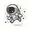 Minimalistic Astronaut Drawing: A Simplistic, Adorable Take on Space Exploration & Adventure - Exploring the Vastness of Space