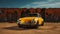 Minimalistic Automotive Photography: Unloved Volkswagen Beetle In Desert