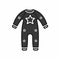 Minimalistic Baby Costume Icon With Monochromatic Design