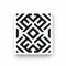 Minimalistic Black And White Geometric Design Inspired By Benin Art