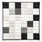 Minimalistic Black And White Quilt With Canine Sculpture Inspiration