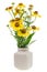Minimalistic bouquet - mini yellow flowers