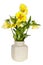 Minimalistic bouquet - yellow Pansies