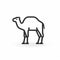 Minimalistic Camel Outline Icon For Ux ui Design