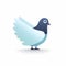 Minimalistic Cartoon Bird Pigeon Icon For Website