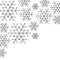 Minimalistic christmas snowflake background. Simply low poly winter theme