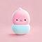 Minimalistic, Digital illustration, Cute kawaii mockup pastel soft colors