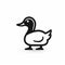 Minimalistic Duck Outline Icon For Ux ui Design