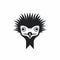 Minimalistic Emu Icon On White Background