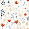 Minimalistic Floral Botanical Pattern For Interaction Design