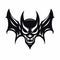 Minimalistic Gargoyle Icon With Bat Head In Ghoulpunk Style