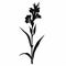 Minimalistic Gladiolus Silhouette: Classic Tattoo Motif With Symbolic Power