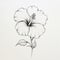 Minimalistic Hibiscus Drawing With Delicate Portraits And Hand-painted Details