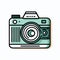 Minimalistic and iconic camera icon