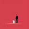 Minimalistic Illustration: Man\'s Trash Can And Lost Opportunities