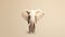 Minimalistic Ivory Elephant: A Distinctive Character Design In Mike Campau Style