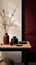 Minimalistic Japanese Inspired Room With Earthy Colors And Handcrafted Objects