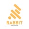 minimalistic logo with bunny mascot